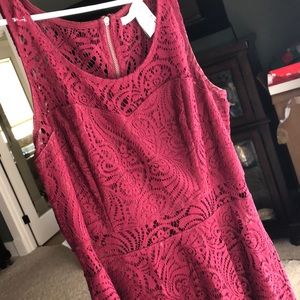 American Rag maroon lace dress
